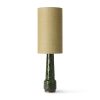 Retro stoneware lamp base green - Image 4