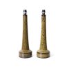Retro stoneware lamp base mustard - Image 5