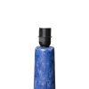 Retro stoneware lamp base, blue - Image 4