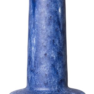 Retro stoneware lamp base, blue - Image 3