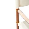 Director Dining Armchair in Ash & Brass - Image 5