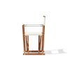 Director Dining Armchair in Ash & Brass - Image 3