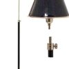 Black Enamel & Nickel Floor Lamp