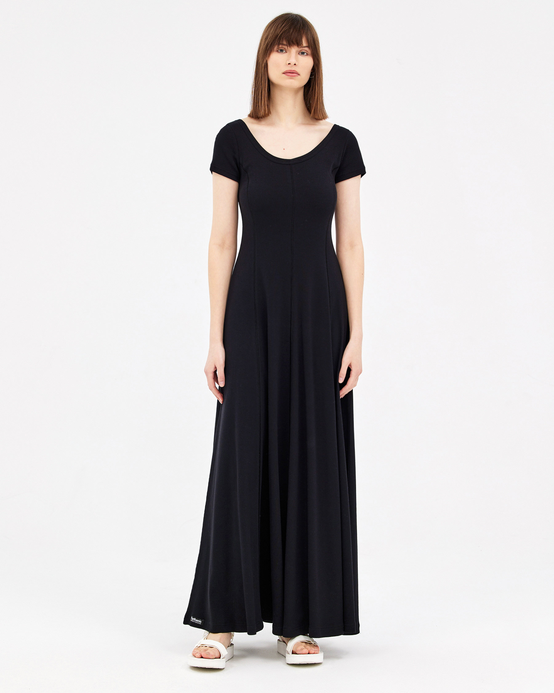 Parthenis – Cotton Dress – Black – One Size