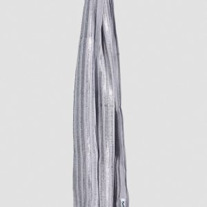 Alternative view of Parthenis – Knitted Perforated Shawl – Silver – One Size